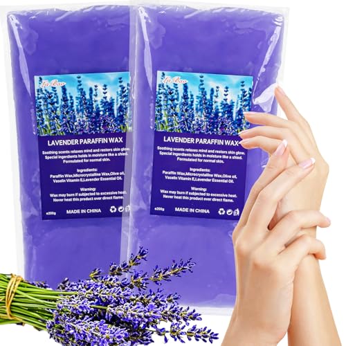 MAQIHAN Lavender Paraffin Wax Refills for Hand & Foot Spa - 2 Pack