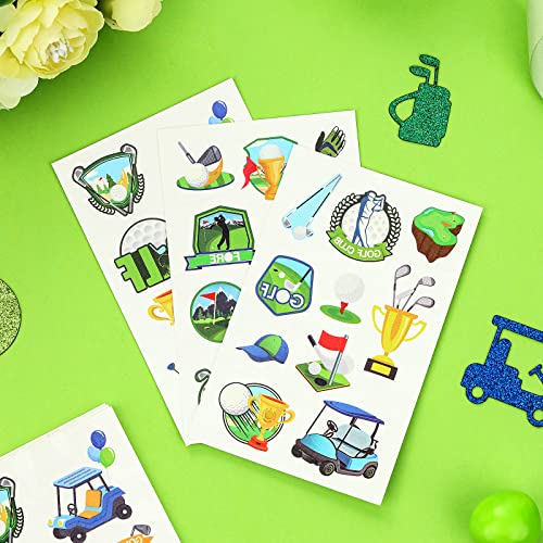 Golf Temporary Tattoos - 12 Sheet 120 PCS Party Favors
