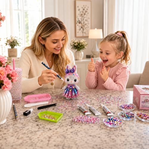 Bedazzling Kit 40000 Pcs Rhinestones, Glue & Tools - Multicolor 40 Colors Luxury Set
