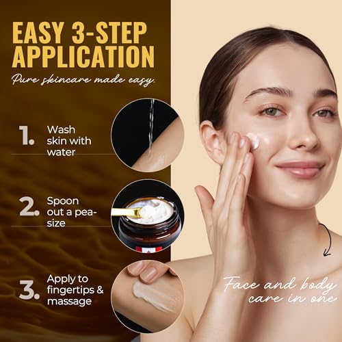 Beef Tallow and Honey Balm for Skin and Face Moisturizer Whipped with Olive Oil and Beef Tallow Lipbalm - 4oz