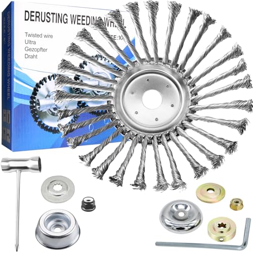 10 Inch Unbreakable Wired Steel Trimmer Blade for Weed Eater, Heavy Duty