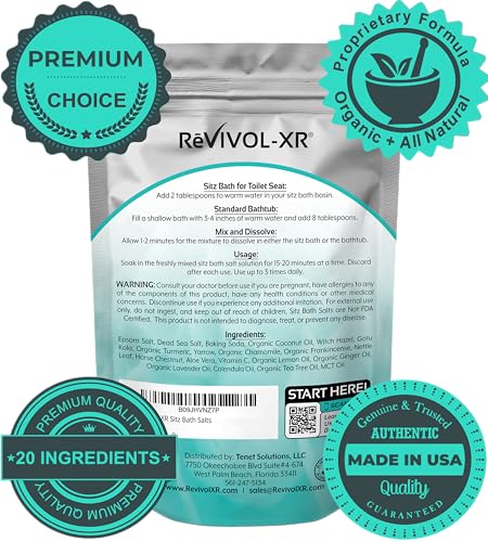 Sitz Bath Salts for Hemorrhoids Relief | 15 Soaks with Essential Oils