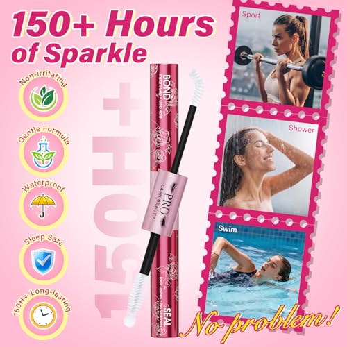 Cluster Lash Glue Bond & Seal - 2-in-1 Waterproof, 72H Hold