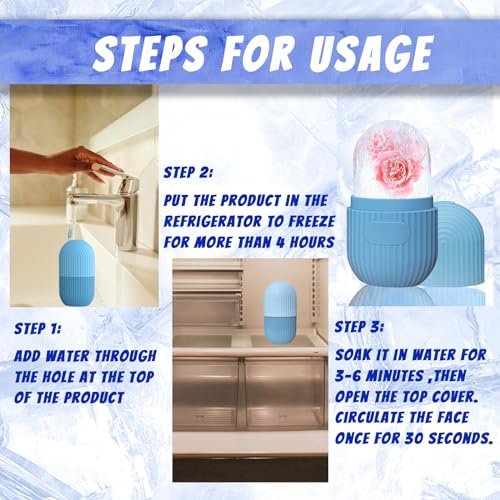 Joyeee Ice Face Roller – Silicone Reusable Facial Massage Tool