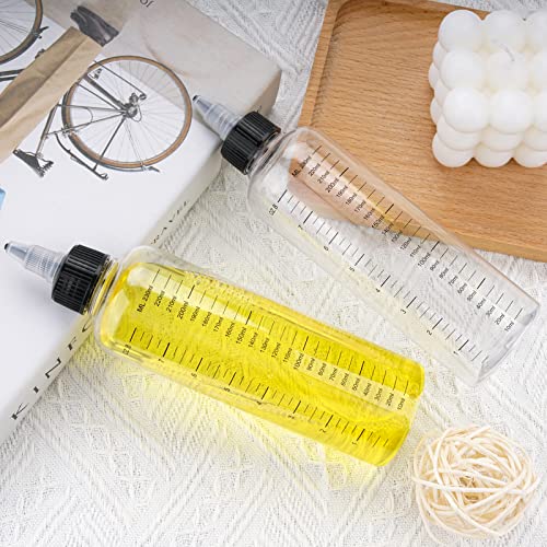 Hair Dye Applicator Bottle 8.5oz 2-Pack with Graduated Scale