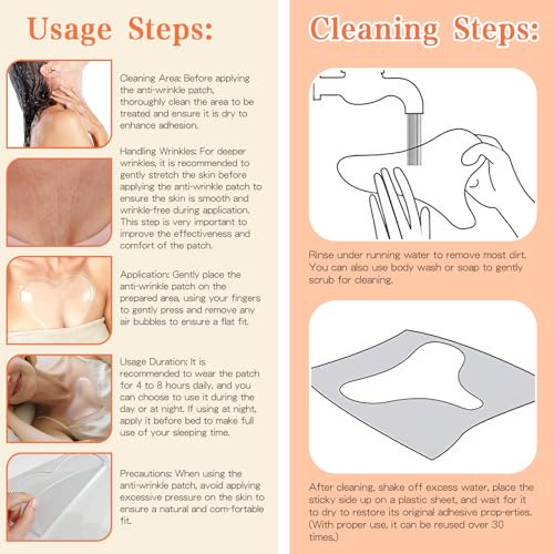 Silicone Neck Wrinkle Patches Reusable Anti-Aging Chest Tape