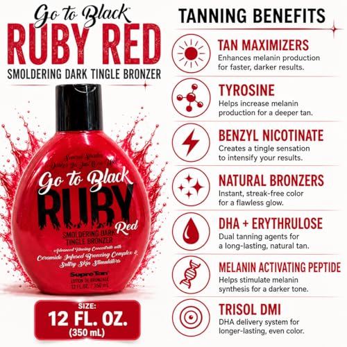 Supre Go to Black Ruby Red Tingle Bronzer 12oz