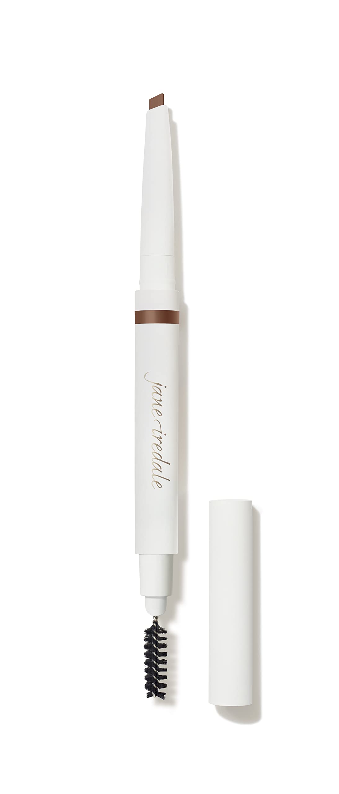 jane iredale PureBrow Shaping Pencil Retractable Pencil + Spoolie Expertly Outlines, Shapes, Fills, & Fluffs, Water-Resistant, Smudge-Proof Formula