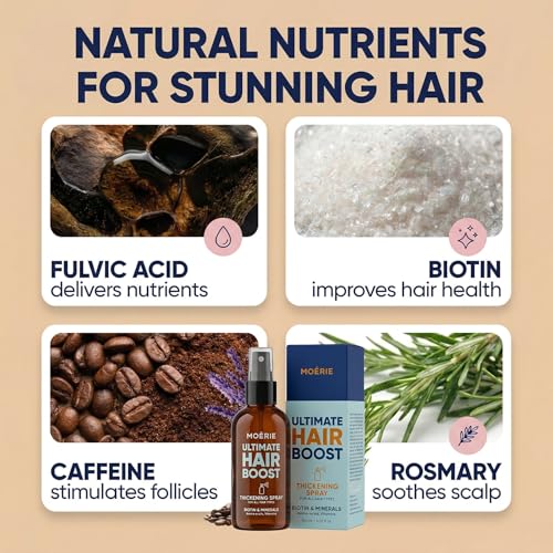 Moerie Hair Growth Serum Spray - Biotin & Rosemary for Men & Women