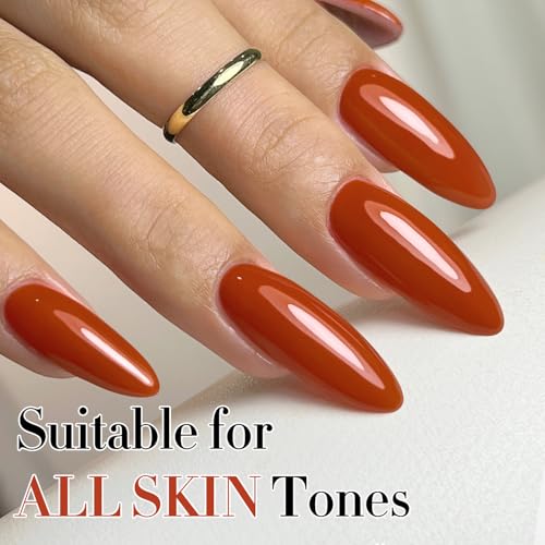 Double Rhythm Red A1398 Scarlet Red Gel Polish 15ml Pure Sheer, Soak-Off Nail Polish