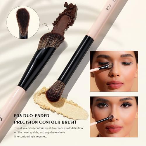 Jessup Face Makeup Brushes T508 Bundled with Foundation Brush SF002