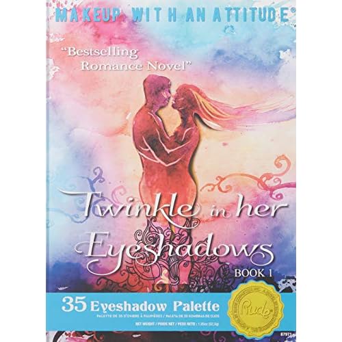 Rude Cosmetics Twinkle In Her 35 Eyeshadows Palette - Book 1 for Women - 1.34 oz Eye Shadow