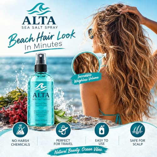 ALTA Sea Salt Spray for Hair – Texturizing & Volumizing Beach Waves, Natural Hold