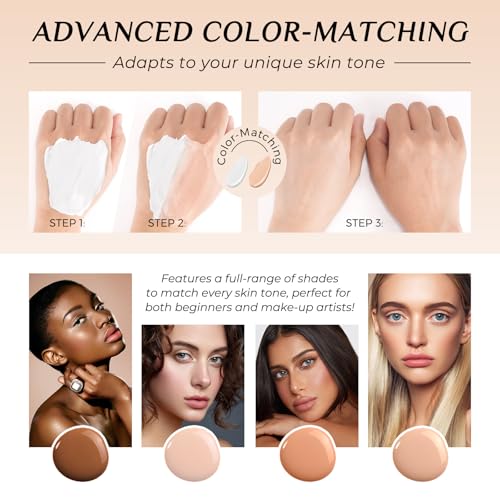 Color Changing Foundation SPF 50+ Waterproof Liquid Makeup