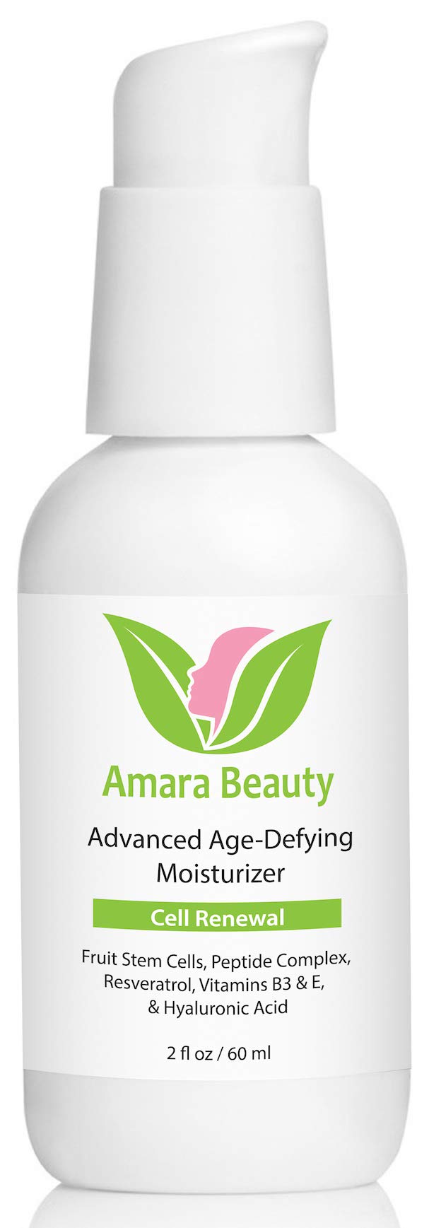 Amara Beauty Anti Aging Face Cream Moisturizer with Resveratrol & Peptides, 2 fl. oz.