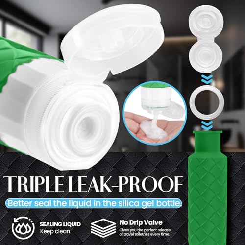 TSA Approved Travel Bottles for Toiletries, 3oz Silicone Set
