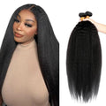 Kinky Straight Human Hair Bundles - 150g Unprocessed Virgin Hair