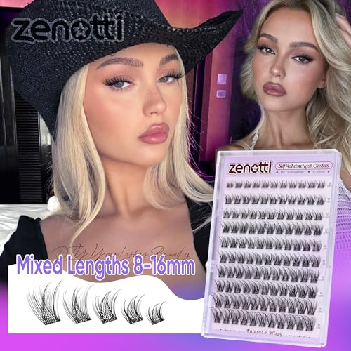 Self-Adhesive Eyelash Clusters 8-16mm 120Pcs No Glue