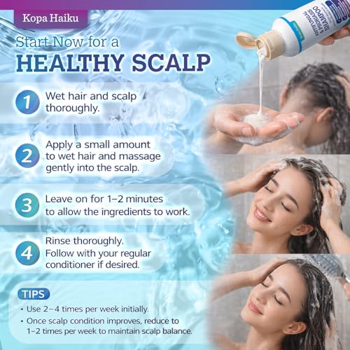 KOPA HAIKU Psoriasis & Dandruff Scalp Shampoo - Sulfate-Free, Anti-itch, 280ml