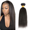Yaki Straight Human Hair Bundle 34" #1B Black Brazilian Virgin