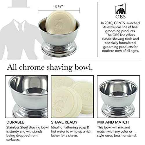 G.B.S Men¡¯s Grooming Shaving Set 9 Pieces, Butterfly Razor, Bowl with Soap, Cologne, Synthetic Bristle Brush and Razor Chrome Stand Aftershave Shower Gel