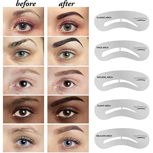 Aesthetica Brow Contour Kit 16-Piece Eyebrow Makeup Set