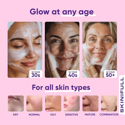 Gentle Hydrating Face Cleanser | For Oily to Sensitive Skin | Non-Comedogenic | with Sodium Hyaluronate & Betaine | Glass Bottle, Travel size | Lightly Foaming