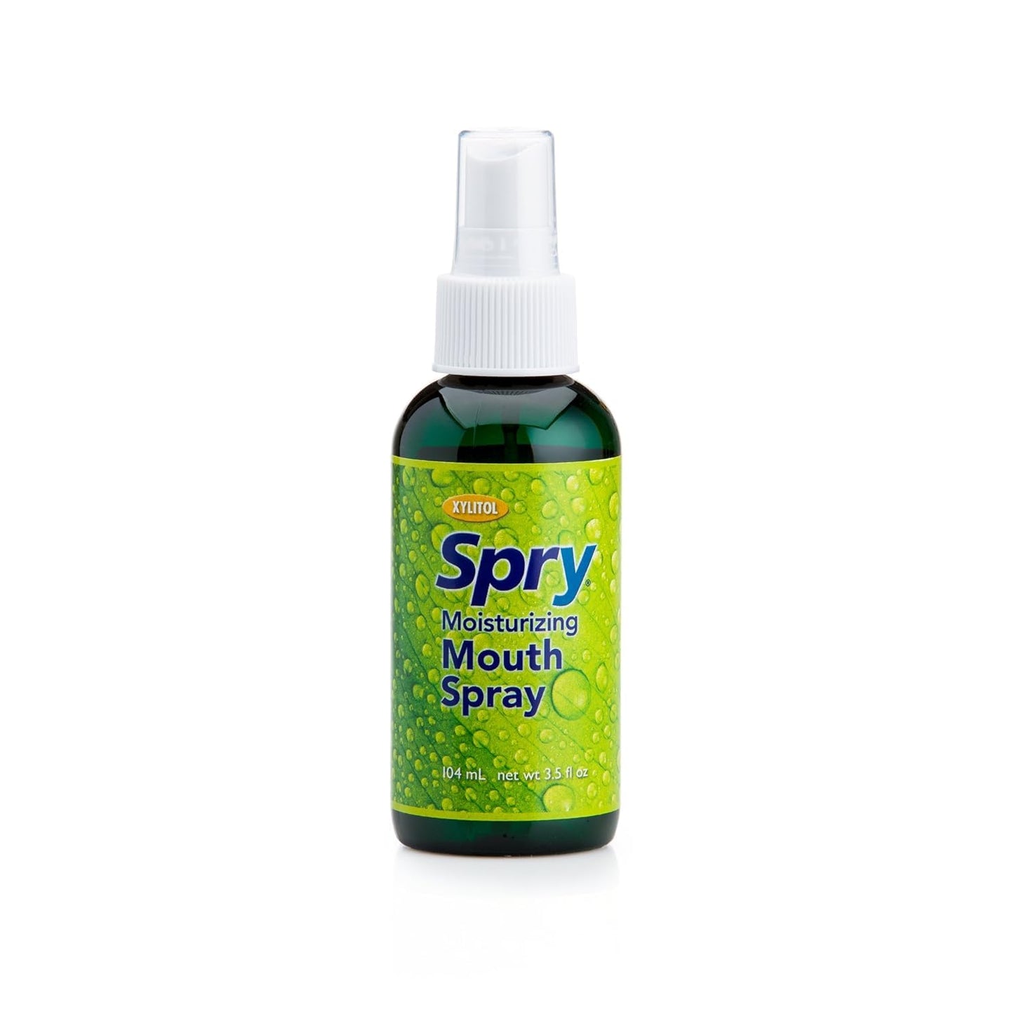 Spry Natural Xylitol Moisturizing Dry Mouth Spray, Stop Bad Breath, Increase Saliva Production, Non-GMO, Gluten-Free On The Go Oral Care with Spearmint Flavor, 4.5 fl.oz (Pack of 2)