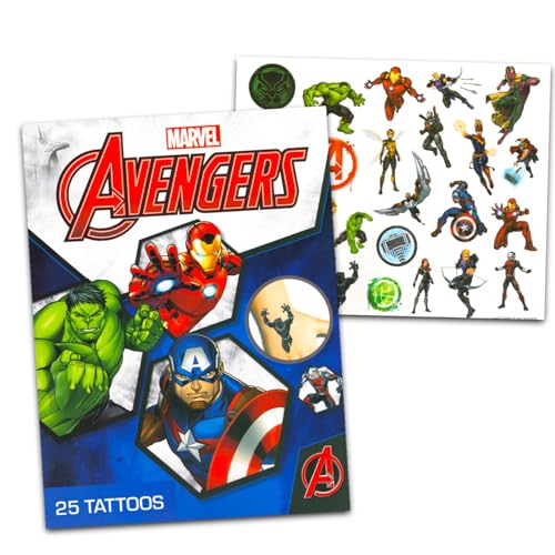 Superhero Temporary Tattoos for Kids - 100 Pc Bundle