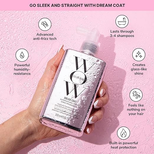 COLOR WOW Ultimate Glass Hair Bundle - Award-winning duo for long-lasting frizz-free, shiny, glass hair. Humidity-proofs strands. Built-in heat protection.