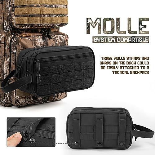Tactical Toiletry Bag for Men - Military MOLLE Dopp Kit
