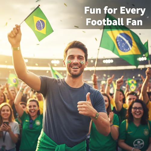 48 Pack Soccer Temporary Tattoos - World Cup Party Supplies