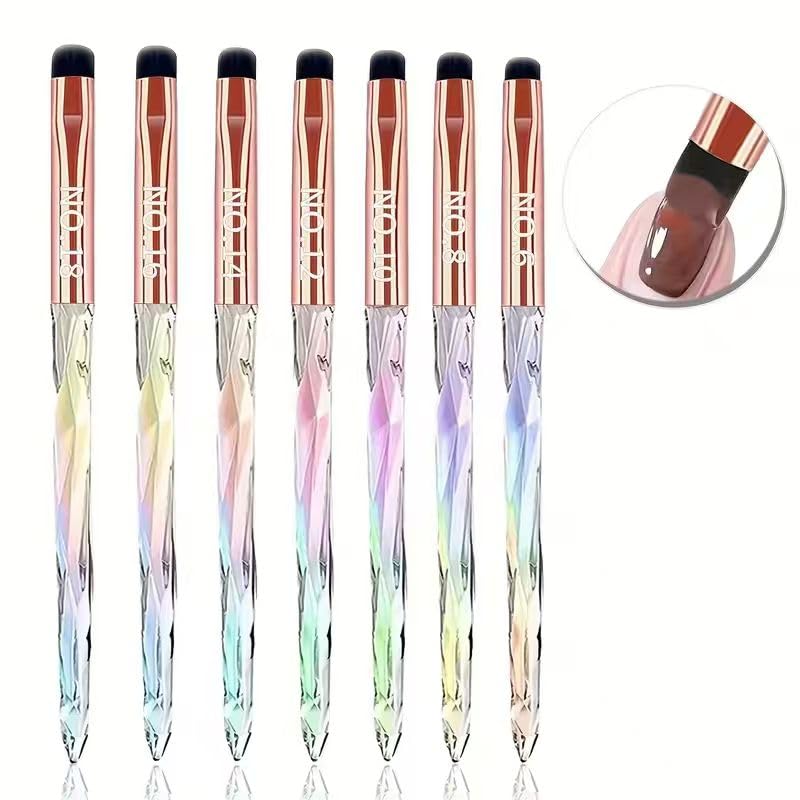 French Tip Nail Brush Size 10 - Gel Polish Cleanup Tool