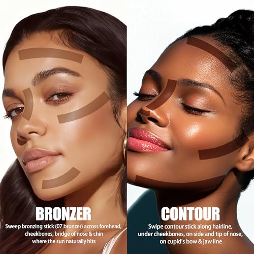Cool Toned Cream Contour Stick for Sculpting & Bronzing