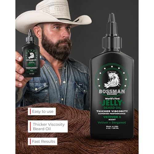 Bossman Beard Oil Jelly and Relaxing Beard Balm Combo - Vetiver X Scent