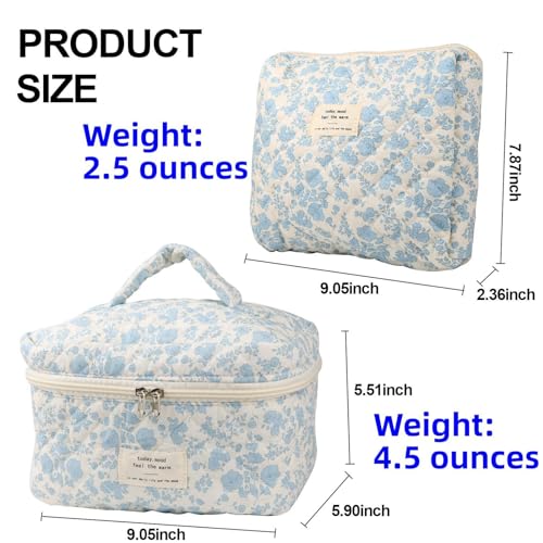 Fcteap Makeup Bag Set 2-Piece Travel Cosmetic Organizer