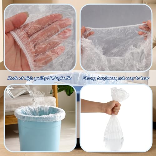10 Pack Disposable Foot Spa Liners 35x43 Inches Clear Plastic Pedicure Covers
