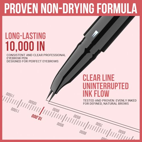 iMethod Curved Eyebrow Pen - Dual-Tip Microblading Brow Pencil Dark Brown