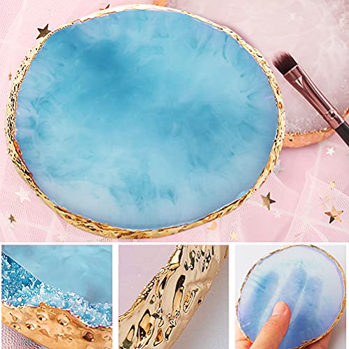 SUMAJU 2-Piece Resin Nail Art Palette Set - Blue & White