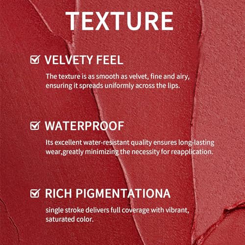 O'CHEAL 10Pc Matte Liquid Lipstick Set - Waterproof