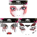 Face Tattoo Stickers for Women – 3 Pack Glitter