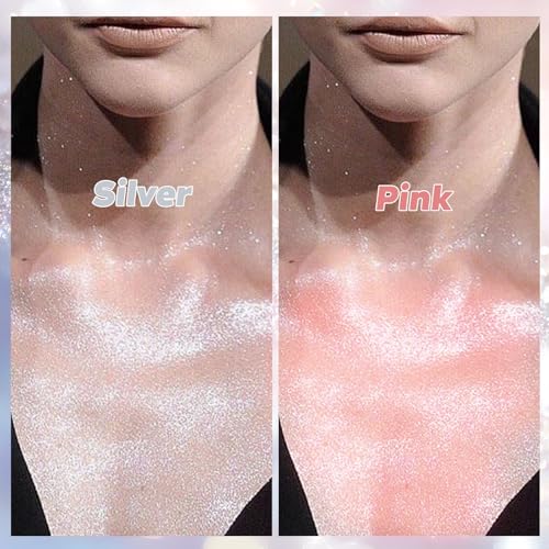 Body Glitter Spray¡¼Long Lasting¡½¡¼Skin Friendly¡½¡¼Quick-Drying¡½ Glitter Spray for Hair/Body 120ML£¬Silver
