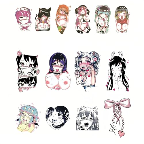 Sexy Anime Temporary Tattoos – 14 Waterproof Designs, 3-5 Days