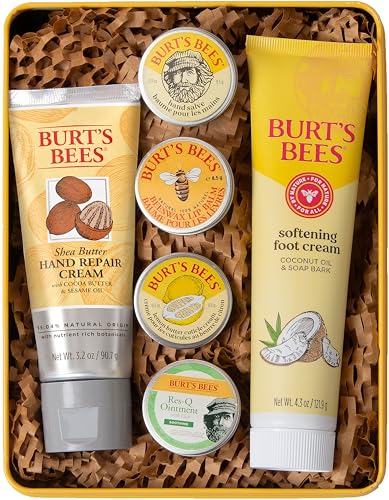 Burt's Bees Classics Gift Set - 6 Natural Skin Care Products in Tin
