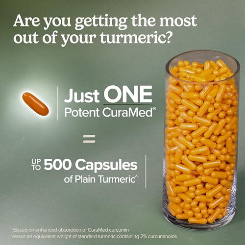 CuraMed 750 mg Curcumin Supplement - Brain, Heart & Liver Support - 30 Softgels