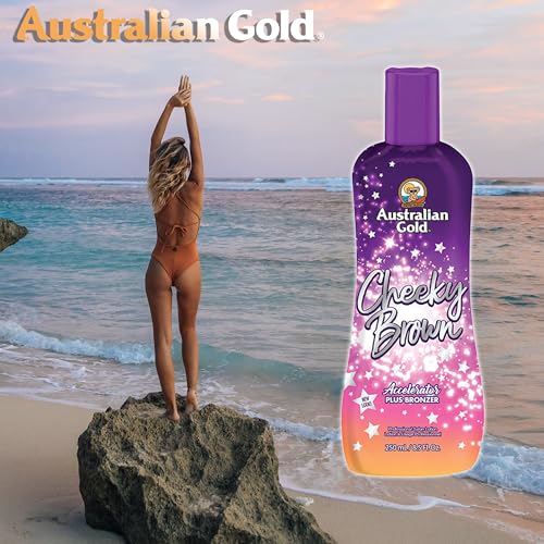 Australian Gold Cheeky Brown Accelerator Tanning Lotion 8.5 oz