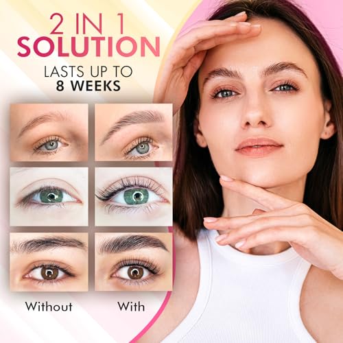 Lash Lift & Brow Lamination Kit - 2-in-1 DIY Perm, 15 Applications