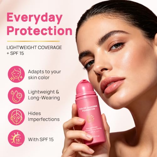 Color Changing Foundation with SPF 15 for Mature Skin