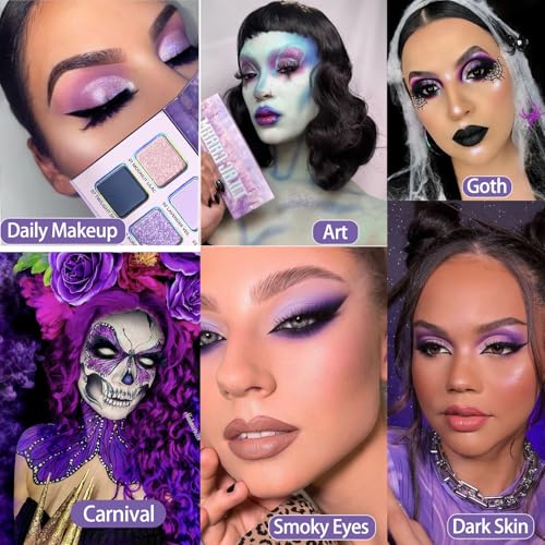 Purple Eyeshadow Palette - 12 Shades Matte & Shimmer