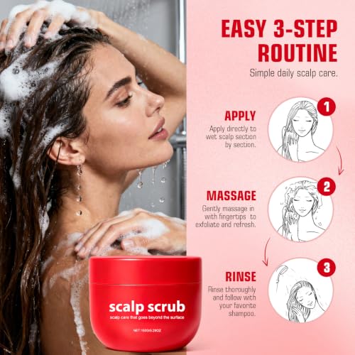 Gentle Scalp Scrub Treatment for Dry, Flaky Scalp - 3.4 Fl Oz